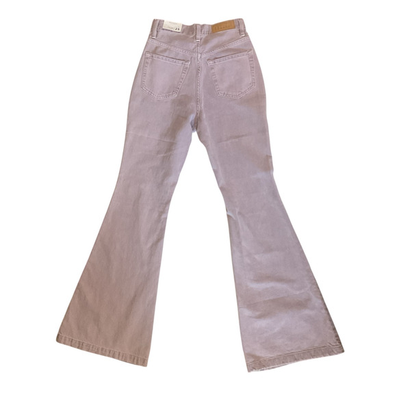 PacSun Women’s High Rise Flare Jeans Purple Size 25 42” Inseam NWT Y2K Retro - Picture 2 of 7